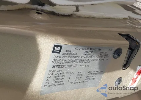 2007 Chevrolet Equinox Ls from USA, damaged, VIN 2CNDL23F576002375